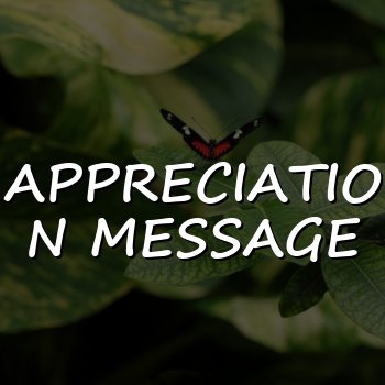 appreciation message - 2026